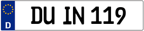 Trailer License Plate